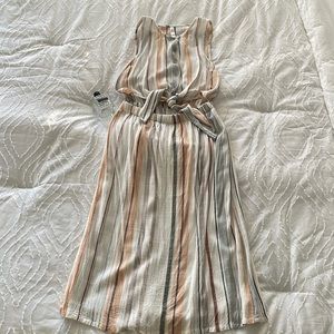 RVCA tank midi cutout dress